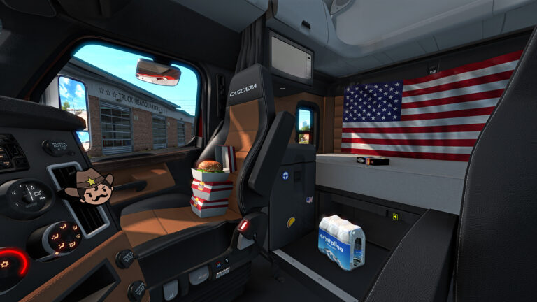 Cabin Accessories DLC, now available for American Truck Simulator