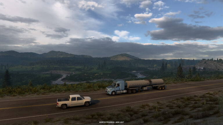 Introducing Wyoming with new light for American Truck Simulator