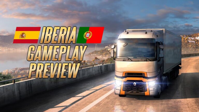 ETS 2 Iberia: Gameplay Preview with New Light! [video]