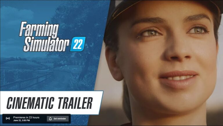 A cinematic trailer for Farming Simulator 22 will be shared tomorrow!