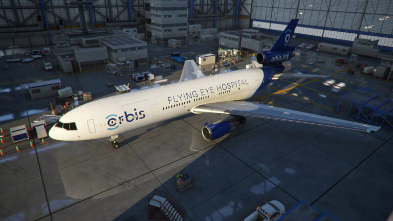 Microsoft Flight Simulator announces MD-10 Aircraft addon for Orbis Flying Eye Hospital!