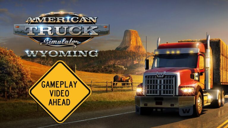 American Truck Simulator – Wyoming DLC full in-game map and Gameplay video #2
