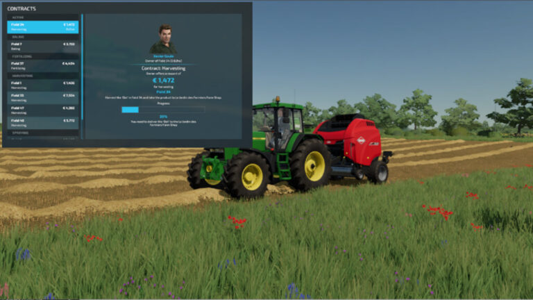 Farming Simulator 22 – Collect Straw At Missions (Mod)