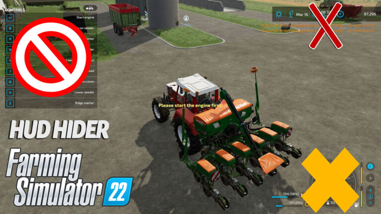 Farming Simulator 22 – UI HUD Hider