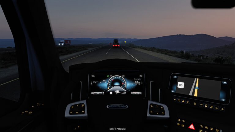 2022 Freightliner® Cascadia for American Truck Simulator 1.43 Update