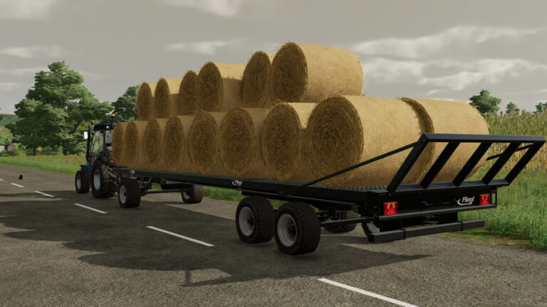 FS 22 Fliegl DPW 180 Bale Loader Trailer