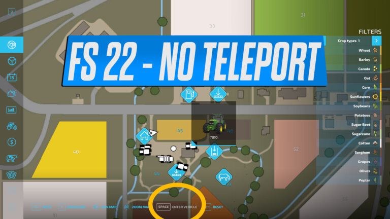 Farming Simulator 22 – No Teleport