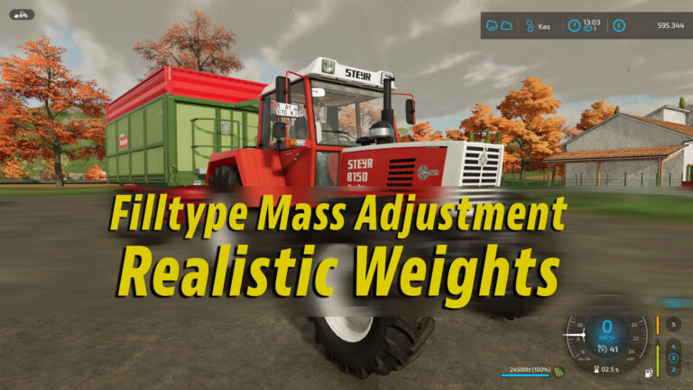 Farming Simulator 22 – Filltype (Goods) Mass Adjustment (Realistic Weights)