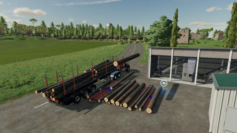 Farming Simulator 22 – Fliegl Timber Runner Autoload Wood Trailer