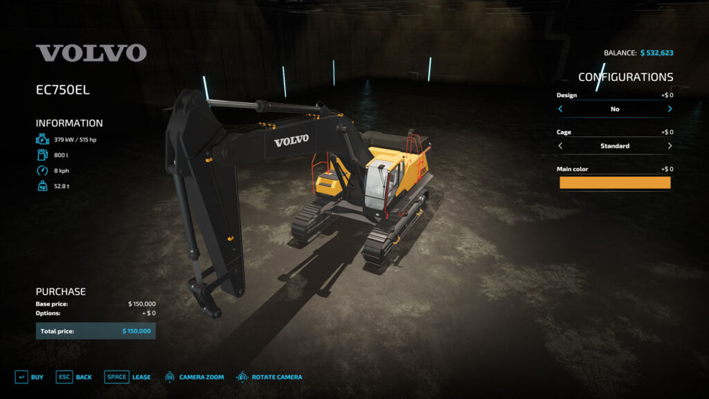 Farming Simulator 22 Mining Excavator Volvo Ec 750el From Fsminer Simuway 6428