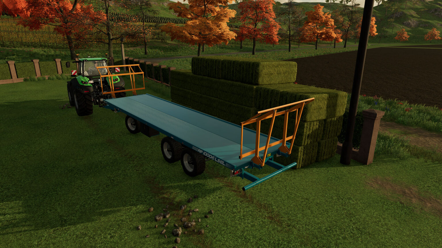 Farming Simulator 22 Autoload Bale Trailer From Rolland Pack Simuway 7820