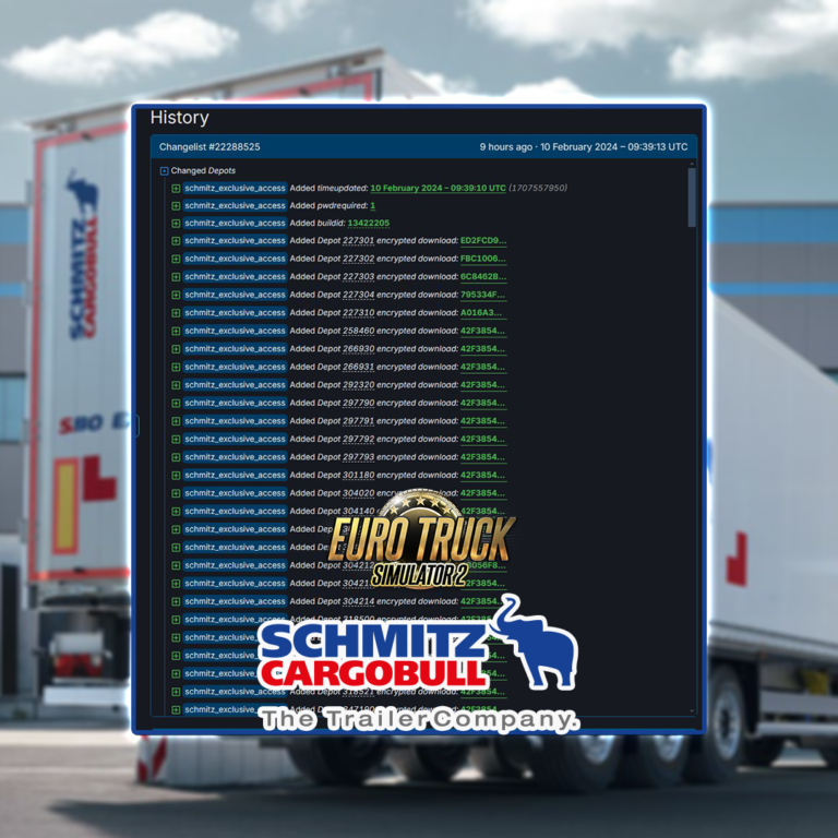 ETS 2 Schmitz Cargobull Trailer Pack DLC is revealed in Steam database!