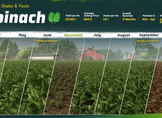 Farming Simulator 25 New Crop: How to growth and harvest Spinach?