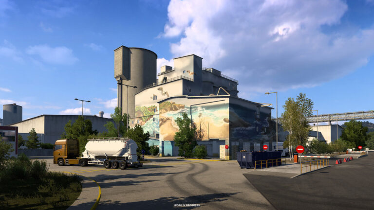 ETS 2 – Greece DLC – Big Cement Factory in Thessaloniki