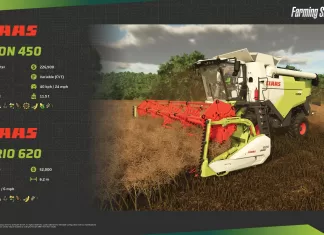 Farming Simulator 25 – Fact Sheet #4 – CLAAS Evion 450, OXBO BP2140e Harvester
