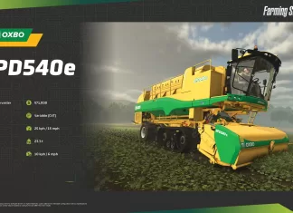 Farming Simulator 25 – Fact Sheet #6 – OXBO EPD540e Pea Harvester and John Deere 9RX Series Tractor