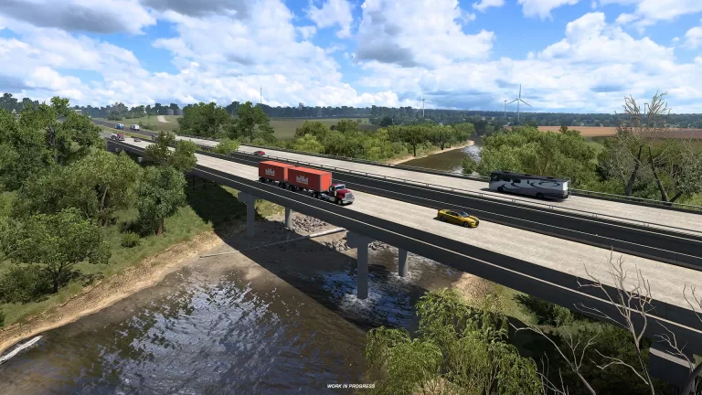 American Truck Simulator Missouri – Water Bodies and Mississippi River