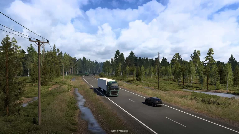 ETS 2 – Nordic Horizons DLC – Scandinavian forests 