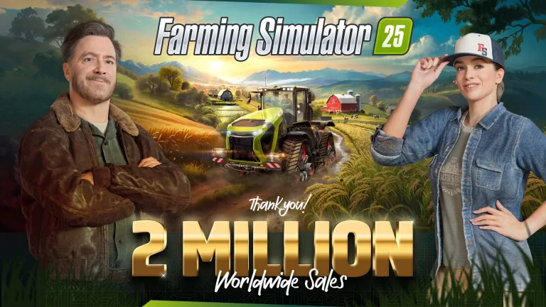 Farming Simulator 25 has sold more than 2 million copies worldwide!