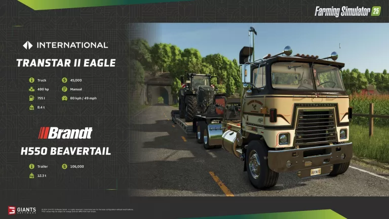 Farming Simulator 25 – Fact Sheet #10 – International Transtar Truck, Holmer Sugar Beet Harvester and more…